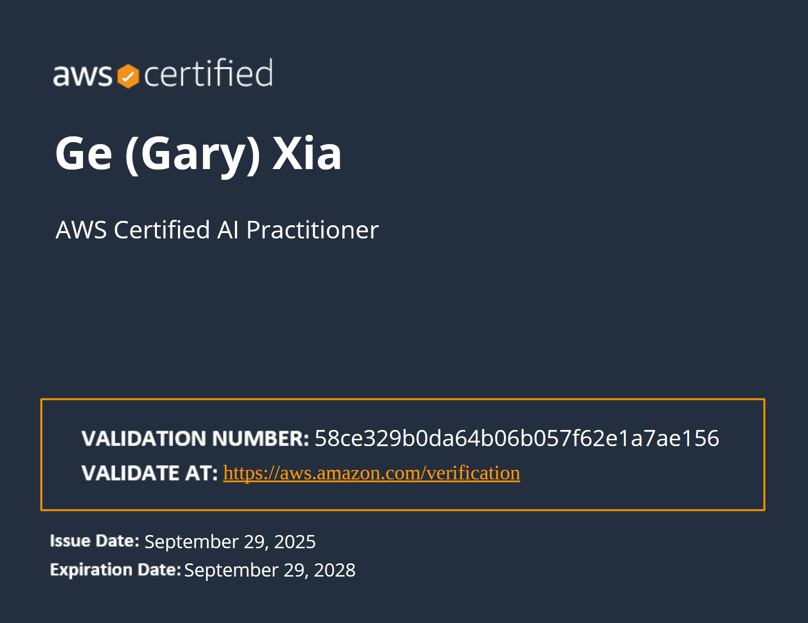 AWS Cloud Practitioner Certificate